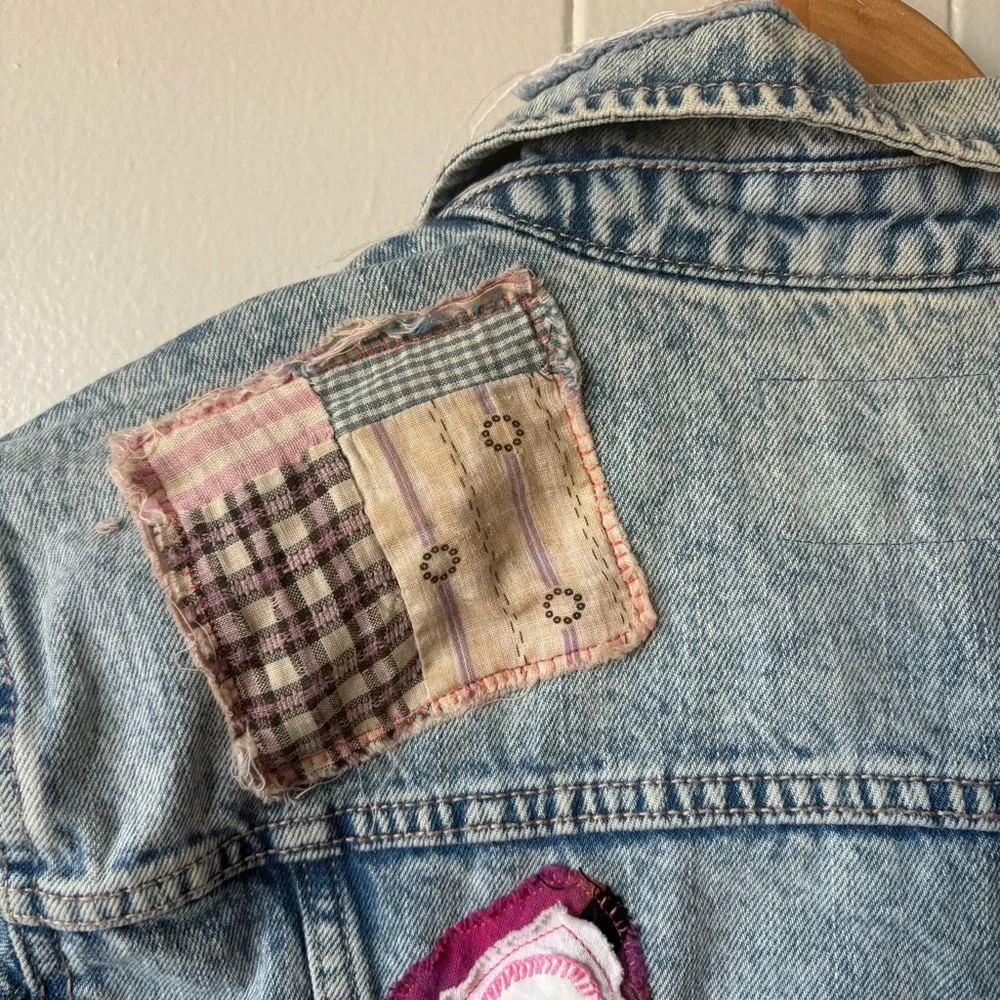 Upcycled Old Navy Patchwork Jean Jacket - Picture 5 of 15